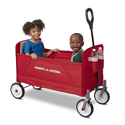 Image of Radio Flyer EZ Folding Wagon, Folding Trolley for kids, garden and cargo