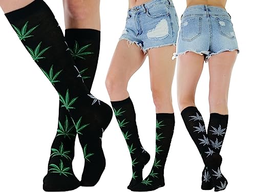 Image of ToBeInStyle Women's Colorful Patterned Design Knee High Socks