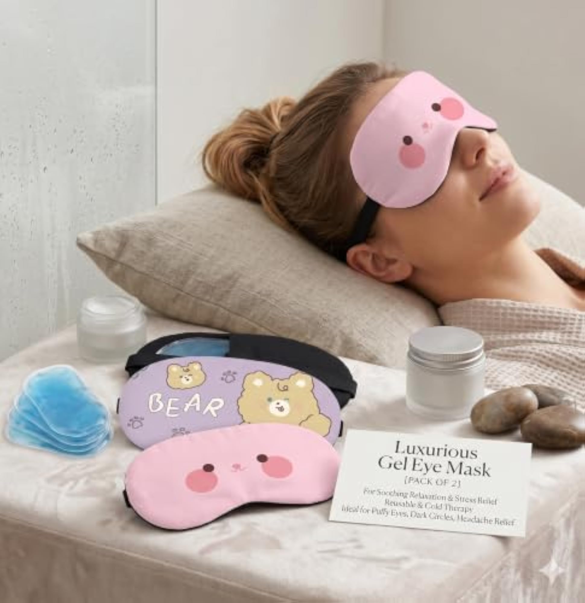 Cooling Gel Sleep Eye Cover Mask, Reusable Eye Mask