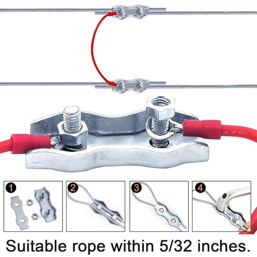 Connecteur de câbles en polyéthylène avec kit M5 robuste pour clôture
