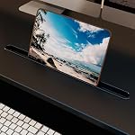 Convertisseur de bureau, 42" Riser de bureau réglable en hauteur pour les moniteurs doubles avec plateau de clavier, noir