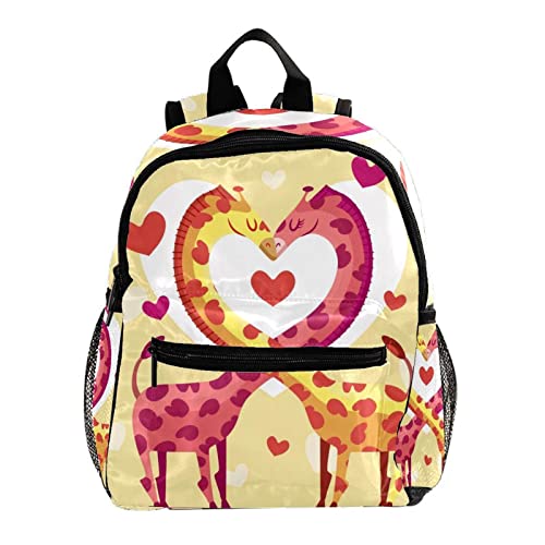 Sac à dos pour enfants joli cadeau d'anniversaire motif girafes 30,5 cm