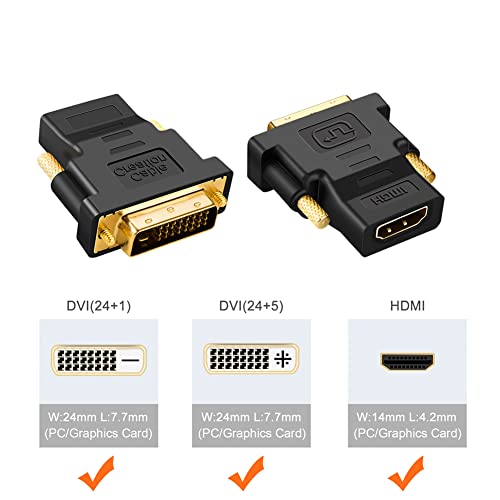 Cablecreation Dvi To Hdmi Adapter Bundle With 5-In-1 Usb C Hub With Hdmi, Usb 3.0, Power Delivery #TOP6