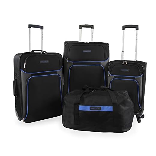 Nautica Seascape 4pc Softside Luggage Set