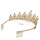 Crowns for Women, Vofler Crystal Bridal Tiara Colorful