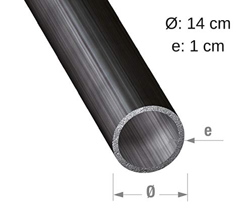 CQFD 1 Meter Kaltprofil Stahlrohr Rundrohr 14 x 1 mm