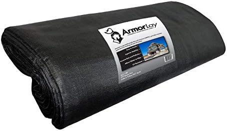 ArmorLay Commercial Grade Ground Stabilization Fabric, Underlayment (Black, 12.5