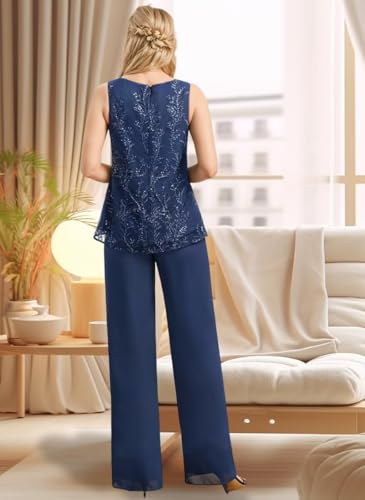 Elegant Sage Green Mother of the Bride Pant Suits – 3-Piece Dressy Ensemble with Jacket for Plus Size 22 - Image 5