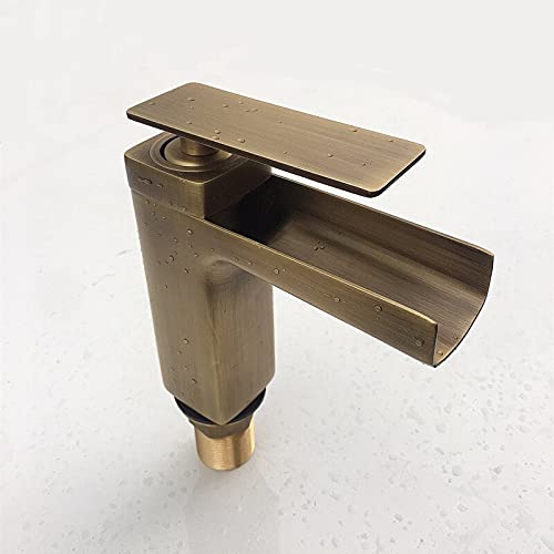 Mitigeur cascade en laiton pour lavabo de salle de bain noir ou blanc