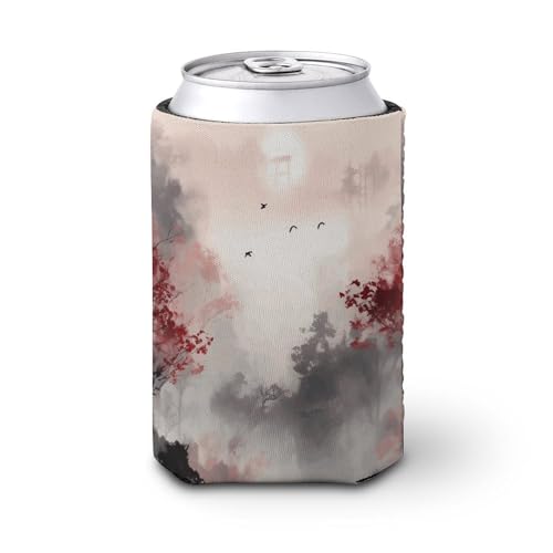Tree Patterns Cup Sleeve Reusable Iced Coffee Sleeves Cute Insulated Cup Sleeve for Cold Beverages Coffee Cup Holder Fits All For Regular Size Bottles
