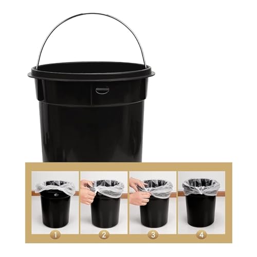 Bote de basura con pedal contenedor interior para hogar y baño 6