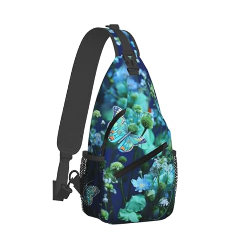 Mochila Pequeña Tipo Sling para Senderismo Negra
