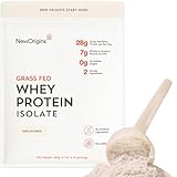New Origins European Grass Fed Whey Protein Isolate (Unflavored, 14 Servings, Non-GMO, Gluten-Free, Sugar & Soy Free)