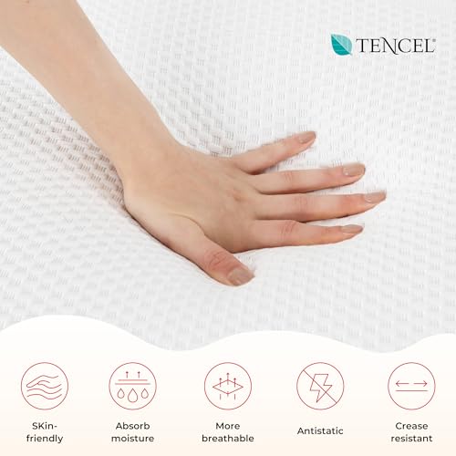 Image of MLILY Queen Size Mattress 12 Inch Memory Foam Manchester United, Medium Feel, Cool Sleep & Pressure Relief, Fiberglass Free, Made in The USA of Certified Safe US Foam and Global Materials, White