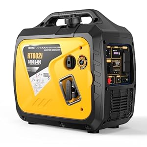 2400 Watts Portable Inverter Generator – Small Gasoline Powered for Home Backup, Camping, RV, Tailgating & Emergencies with CO Protection, Eco Mode, Recoil Start, Parallel Capable