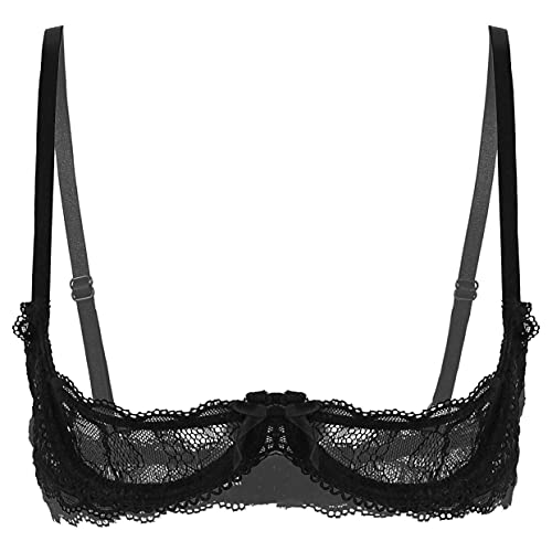 Zaldita Soutien-Gorge Seins Nus Sexy Femme Lingerie Ouverte Dentelle Floral Erotique sous-Vetement...