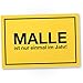 Produktbild DankeDir! Malle ist nur einmal im Jahr, Kunststoff Schild mit Spruch, Geschenkidee lustiges Geburtstagsgeschenk Bester Freund, Jungesellenabschied, Geschenk Kumpel, Deko Scherzartikel Mallorca Party
