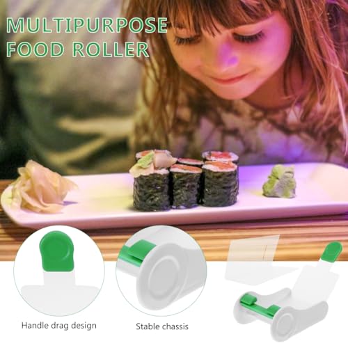 SHERCHPRY Sushi Roller Tool Multipurpose Food Roller for Sushi Meat Vegetables Portable Kitchen Gadget for Rice Balls Grape Leaves and Egg Rolls - Thumbnail 6