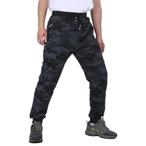 HomKuch Hommes Sweatpants Camo Gym Pantalon de Travail Camouflage Joggers Course Pantalons d'entraînement