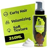 Pardon My Fro Hair Mousse - Lightweight Styling Foam for Curly Hair, Volumizing, Frizz Control, Moisturizing, Defines Curls, Soft Texture, Enhances Bounce, Ideal for Wavy & Textured Hair - 10.5 fl oz