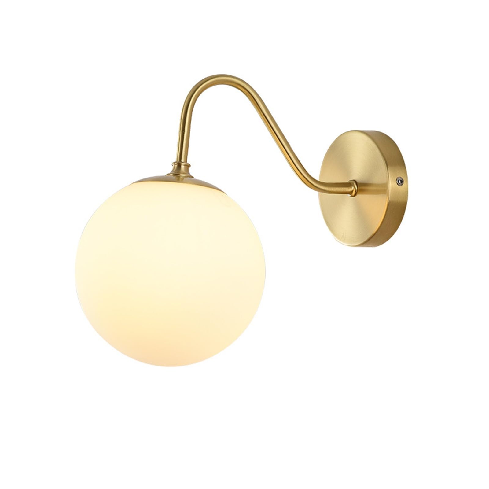 SILVASILNEX Bedside wall lamp Bedroom Living Room Background wall Aisle Nordic Designer Simple Creative All-Copper Lamps