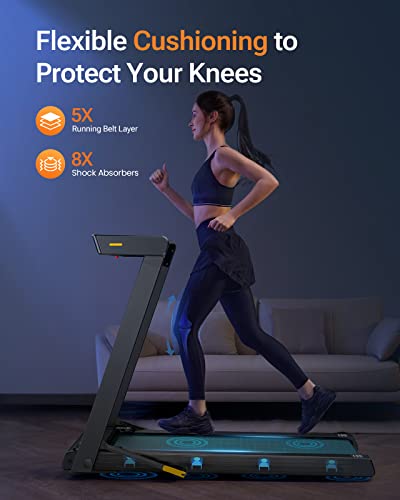 Urevo 3 In 1 Under Desk Treadmill With Stroll Mode, Install Free Foldable Treadmill For Office With Remote, Folding Treadmill In 2S Folding #TOP5