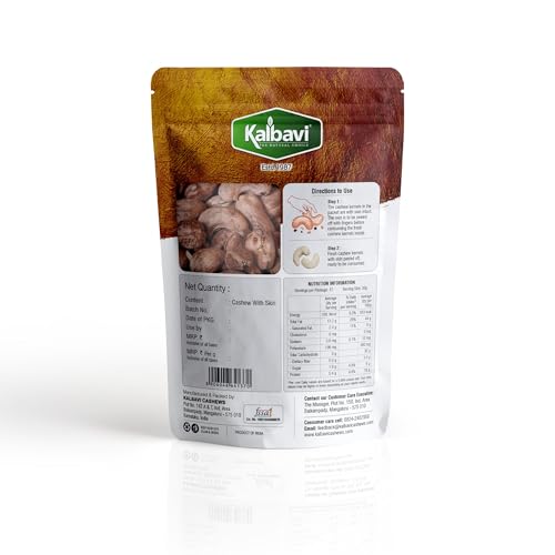 Image of Kalbavi Natural Whole Cashews, Farm Fresh, Crunchy and Tasty