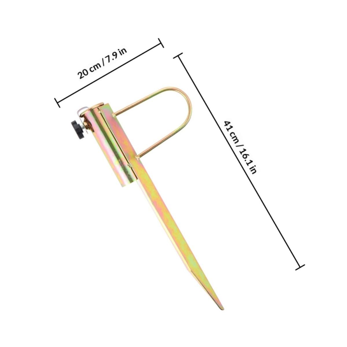 minkissy 2 Stück Schirmständer Erdspieß aus Eisen für Strand und Sand mit Schraubfixierung zur Stabilisierung von Sonnenschirmen bis 36mm Stangendurchmesser