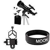 Celestron 70mm Travel Scope + Smartphone Adapter + Moon Filter
