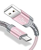 [Garantie]: Wie bieten diese 6,6ft aus Nylon geflochtene Micro-USB-Kabel mit 18-Monats-Garantie und 24/7 Dienstleistungen. Wenn Sie Fragen haben, werden wir Ihr Problem innerhalb von 24 Stunden antworten.