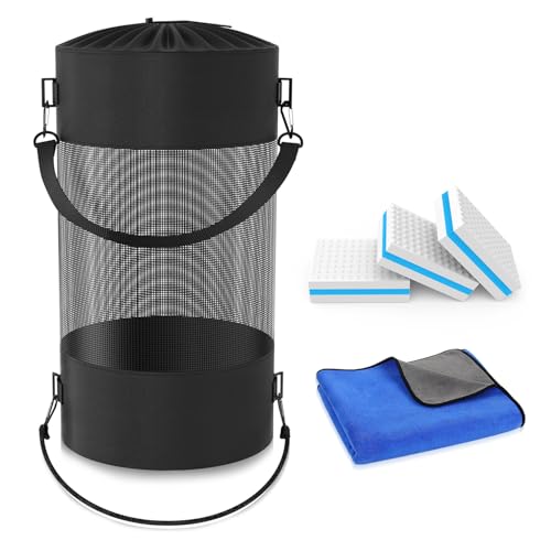 Boat Accessories for Men, 14-Gallon Reusable Boat Trash Bag Set w...