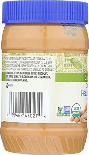 Image of 365 by Whole Foods Market, Organic Crunchy Peanut Butter, 16 Ounce (Pack of 2)