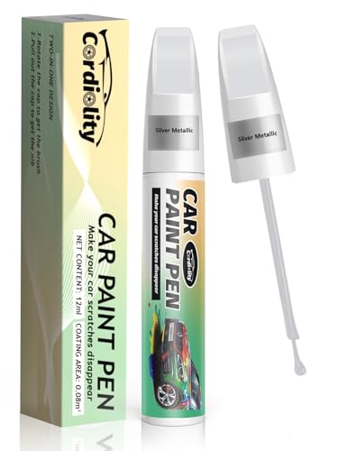 Car Touch Up Paint Silver Metallic, Color Accurate Car Scratch