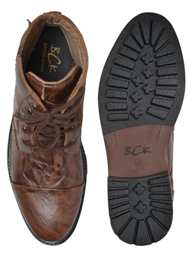 Image of Buckaroo APACHEE crumbald Leather Tan Casual Boots For Mens