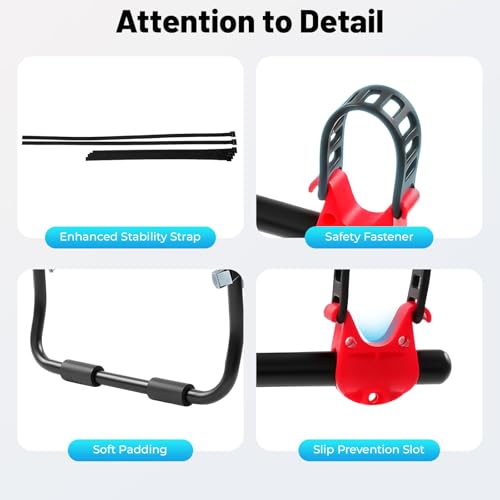 3-Bike Trunk Mount Rack, Bike Rack, Car Bike Rack, 44lb Capacity, Foldable Steel, Holds 3 Bikes, Easy Install, for Most Sedans Hatchbacks Minivans