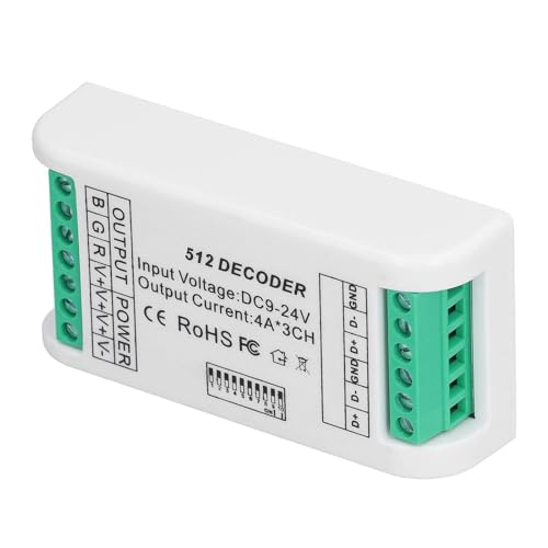 Dimmer DMX512 et décodeur LED 3 canaux pour une variation RVB fluide 9-24V - 7