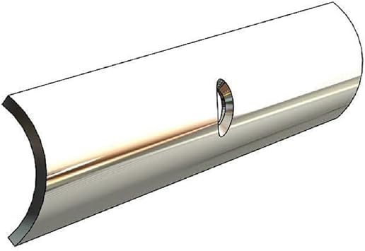 TACO Marine S11-4511P12 Stainless Steel Hollow Back Rub Rail Fitting - 3/4" W x 12 L