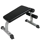 Valor Fitness DE-4 Sit Up Bench and Ab Crunch Board with Ergonomic Decline Position to Perform Decline Sit Ups, Crunches, and Other Core and Abdominal Exercises