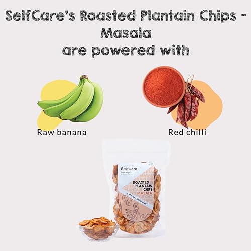 Image of SelfCare By Suman Agarwal Roasted Plantain Chips - Masala Pack of 1 125g | Healthy - Gluten Free | Savoury - Snack - Namkeen - Grocery | Mid Day - Workout - Tea time Snacking | Jain & Travel Friendly