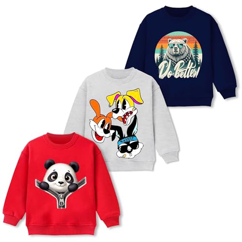 Image of TS LAVI TAVI Kids Winter Sweatshirt, Full Sleeve, Unisex, Fleece Material