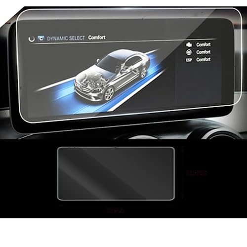 Protection verre trempé écran GPS Benz Classe C anti-rayures 9H