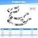 M METERXITY 5-Pack Lab Joint Clip, for 29/32 Glass Standard Ground Glass Joint Stainless Steel Lab Glassware Clamps for Laboratories/Home DIY/Industrial Repairs Conical Interface Clip