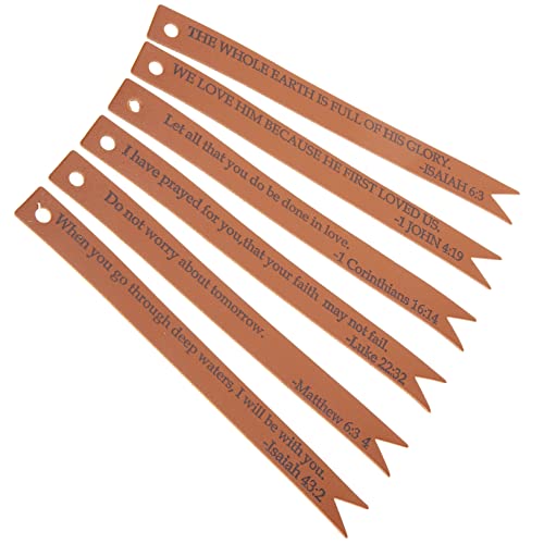 Marque-pages cuir pu Operitacx : 18 signets évangéliques à offrir pour le baptême - 5