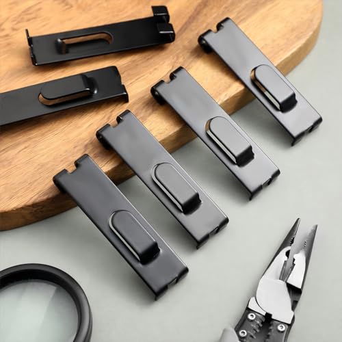 Oudain Metal Grid Wall Hangers Grid Wall Display Notch Hooks Accessories for Photo Frame Painting Arts Center(Black,25 Pcs) - Thumbnail 6