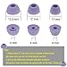WKYMY 6 Pairs Silicone Earbud Tips Galaxy Buds 2 Pro Replacement Ear Tips Compatible with Samsung Galaxy Buds 2 Pro Eartips Ear Bud Rubber Tips S/M/L (Purple)