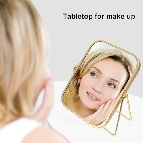 Miroir de coiffeuse design doré pour sublimer votre commode de chambre - 8