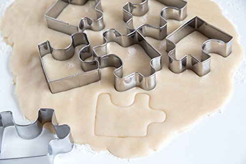 Fox Run Puzzle Pieces Cookie Cutter Set, 6, Stainless Steel #TOP3