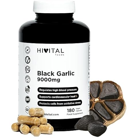 Hivital Foods Ajo Negro 9000mg, 180 cápsulas veganas Cover