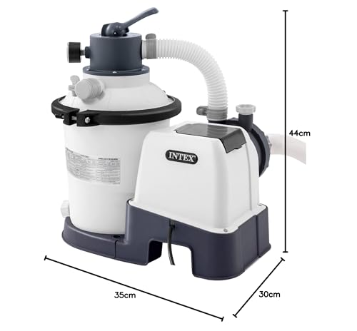 Intex Intex 26642 – Sandfilterpumpe Krystal Clear mit RCD, Wasserdurchfluss 3500 l/h, Systemdurchfluss 2000 l/h, Kunststoff, Weiß - Detailansicht 8 | Poolpumpen