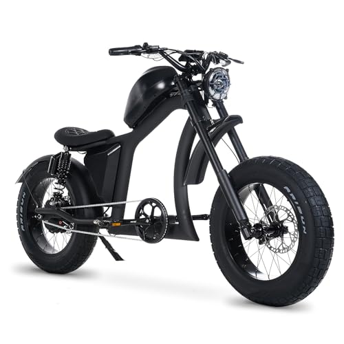 BIGNIU Bicicleta elétrica para adultos, motor sem escova de 800 W, 48 V / 22,5 Ah, bicicleta elétrica de até 32 milhas, bicicleta elétrica com suspensão dupla (escuro)